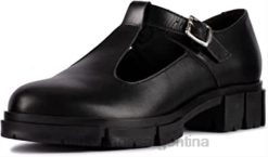 Clarks unisexo zapatos clarks teala bar de cuero negro BPDZ2051